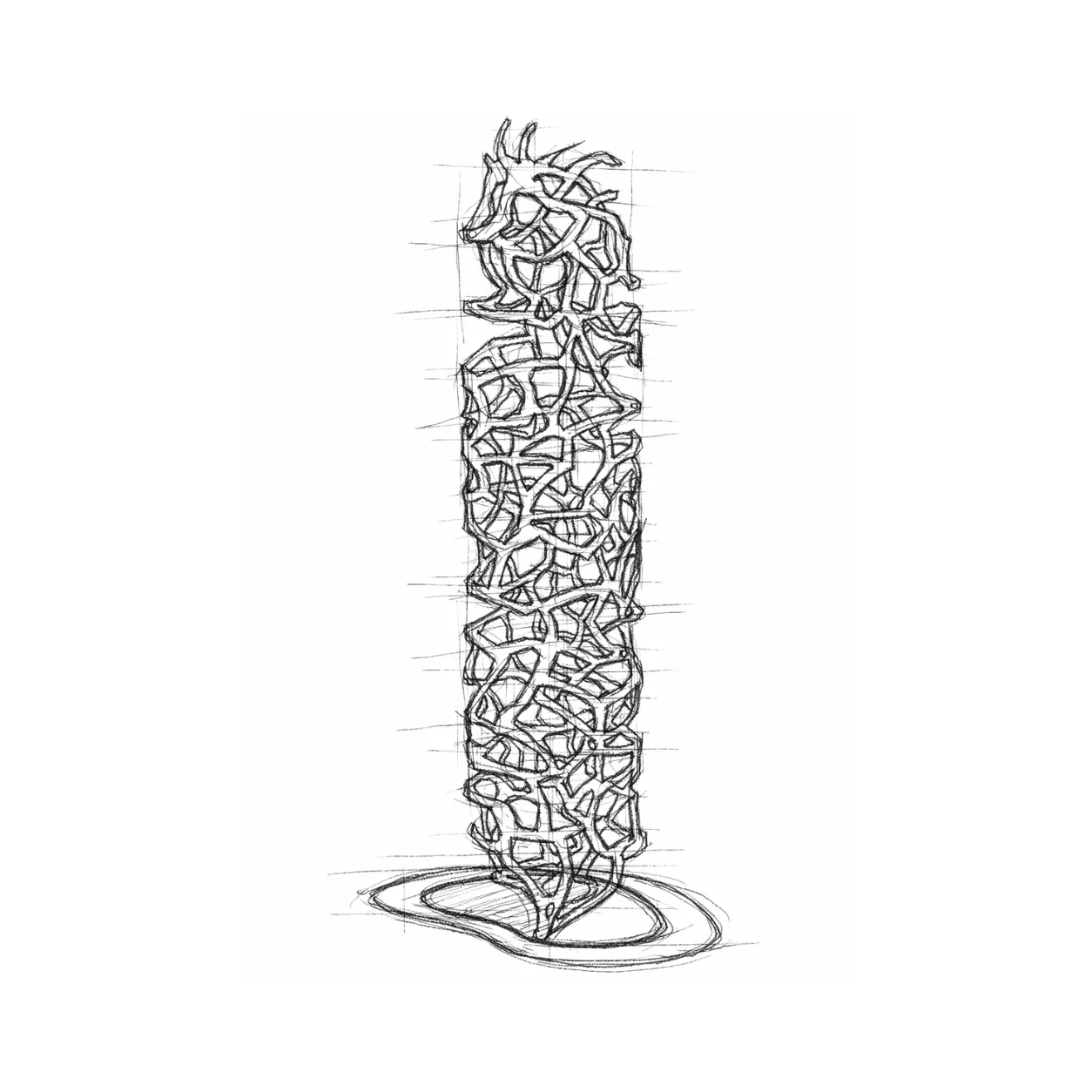 Fios — 60 × 150 × 30 cm