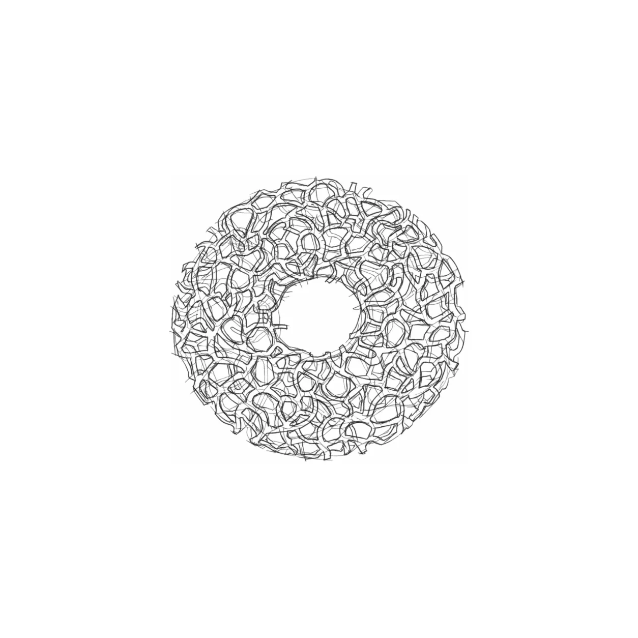 Fios Circular — 60 × 60 × 30 cm