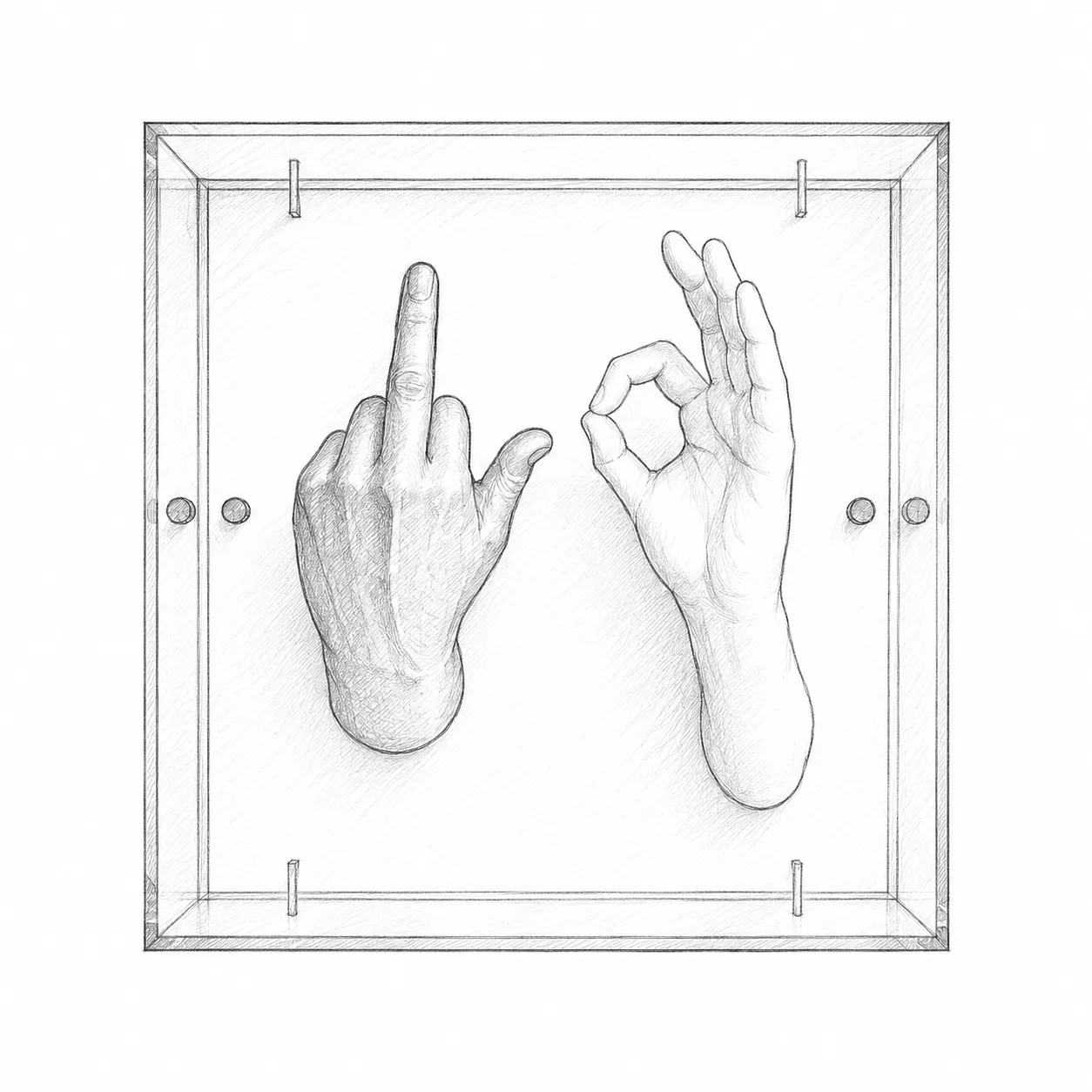 Fuck — 35 × 35 × 16 cm