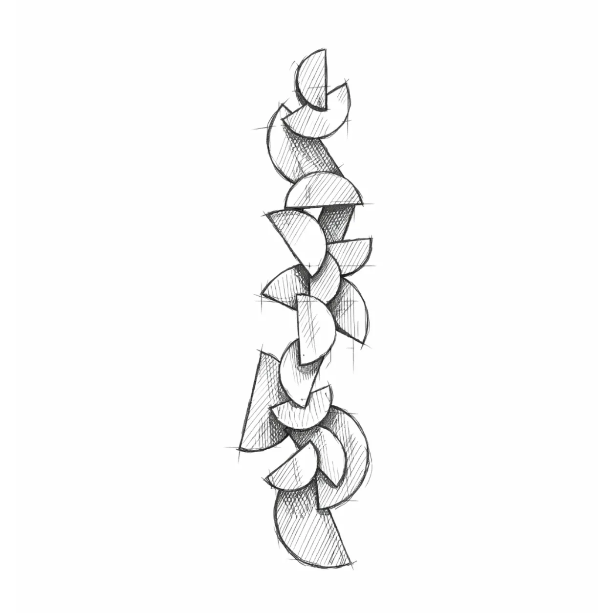 Meia Lua — 43 × 170 × 10 cm