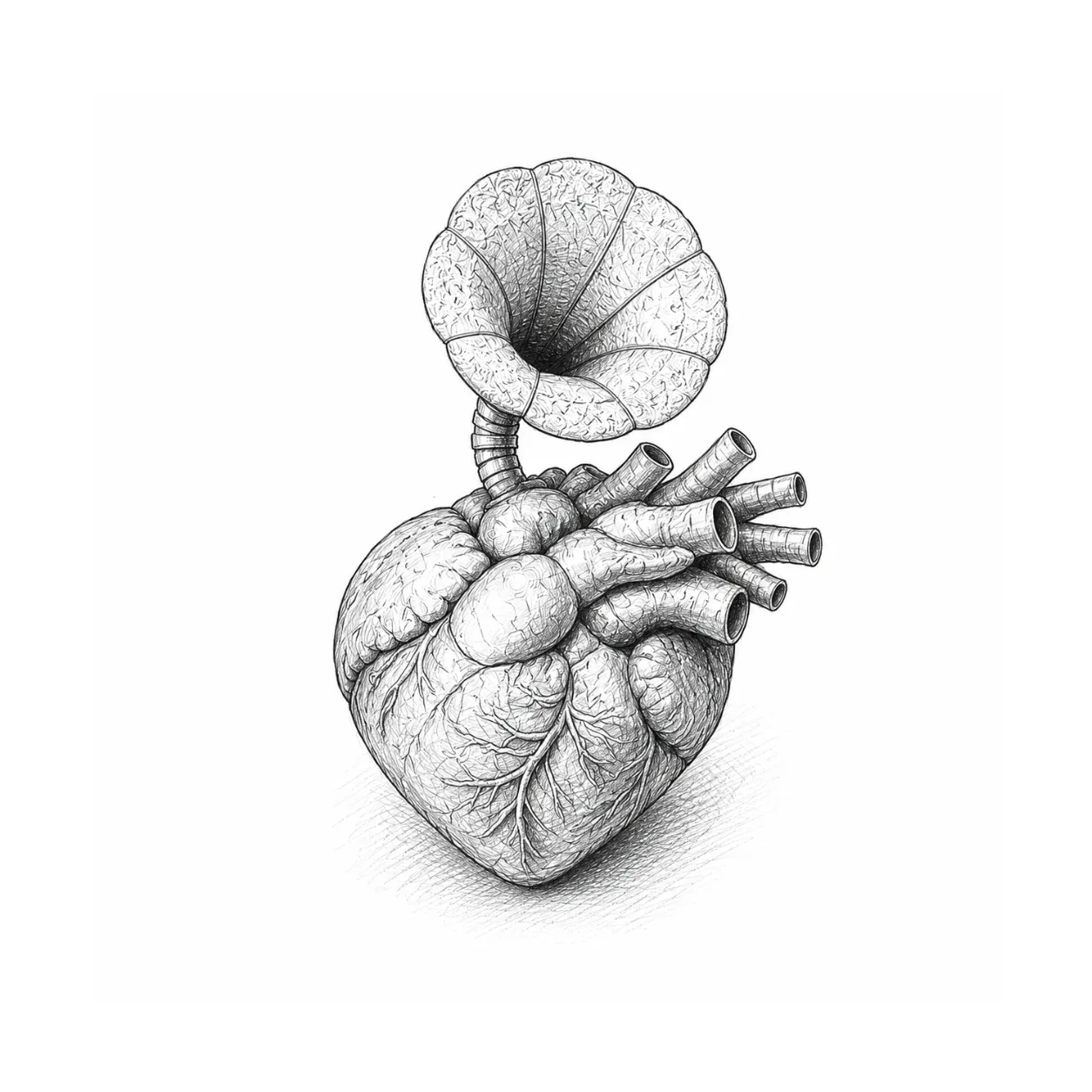 A Linguagem do Coração — 50 × 50 × 40 cm